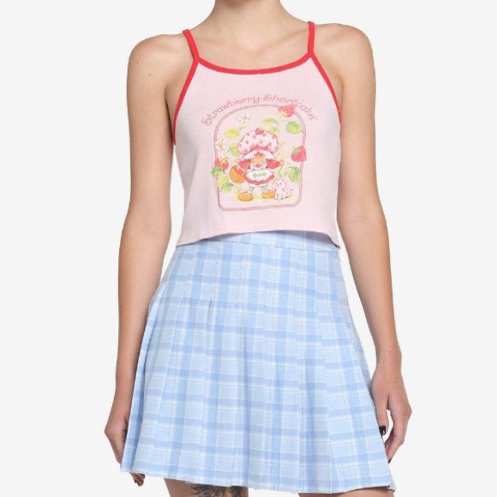 Strawberry Shortcake Custard Cami Cropped Hot Topic‎